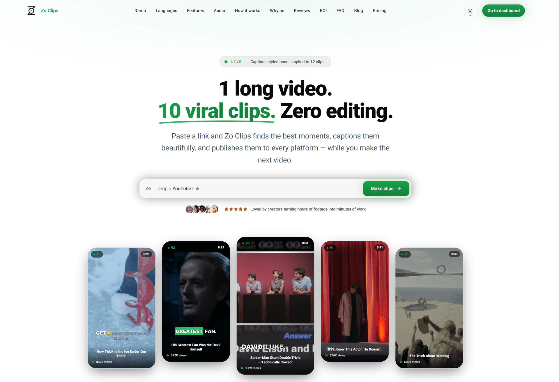 Zo Clips — product screenshot